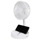 Ventilateur pliable et rechargeable blanc