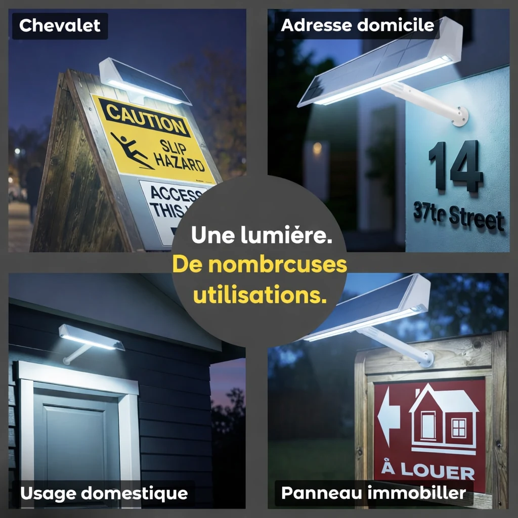 Éclairage solaire extérieur 