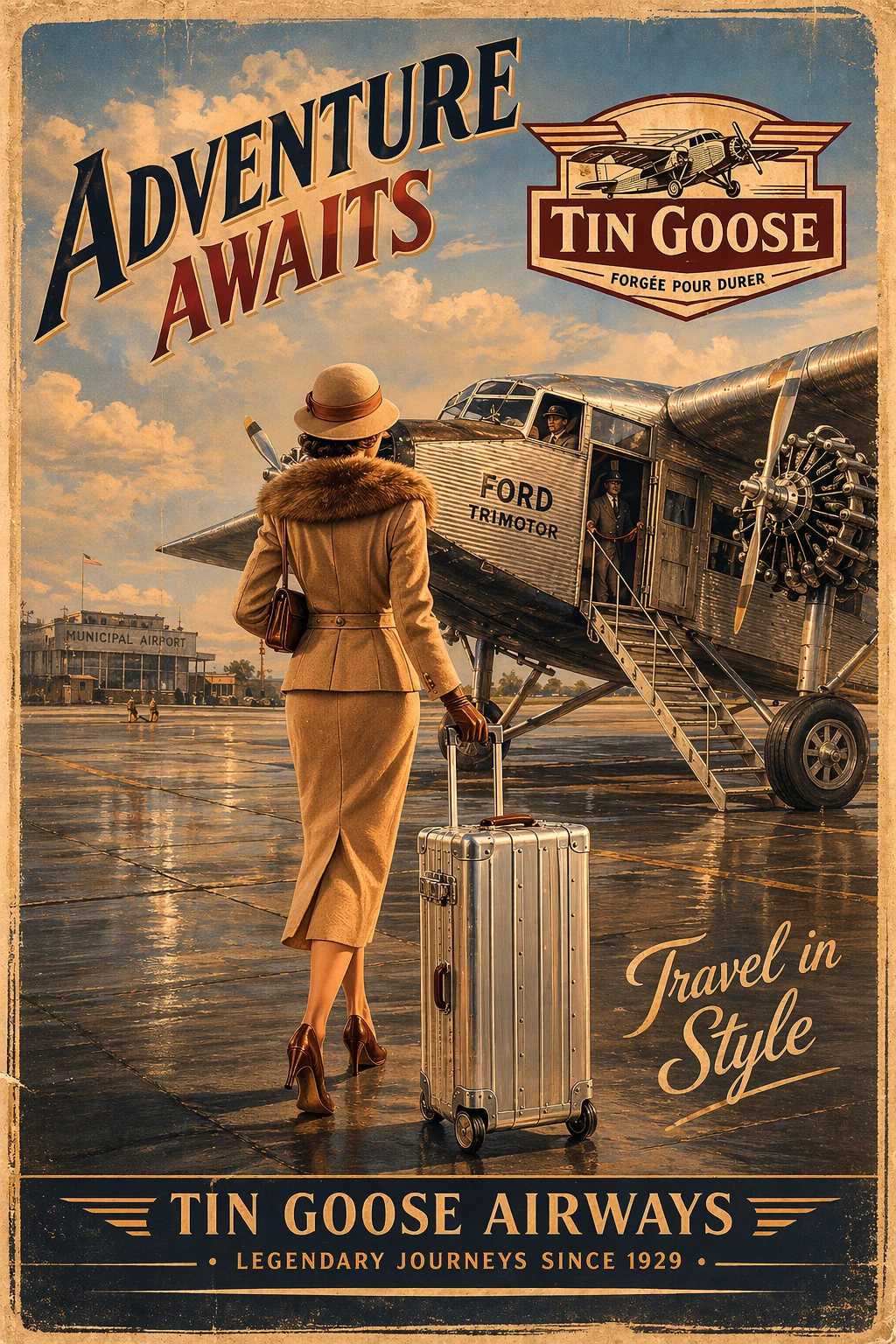 Valise Aluminium Tin Goose © Couleur 1805 Silver
