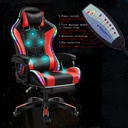 CHAISE GAMING avec LED Massage et repose pieds_4