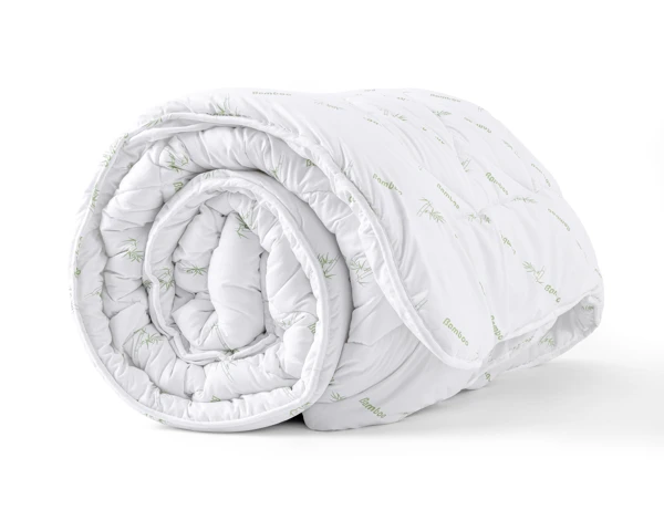 Couverture Bali Bamboo Touch blanc 240 x 200 cm