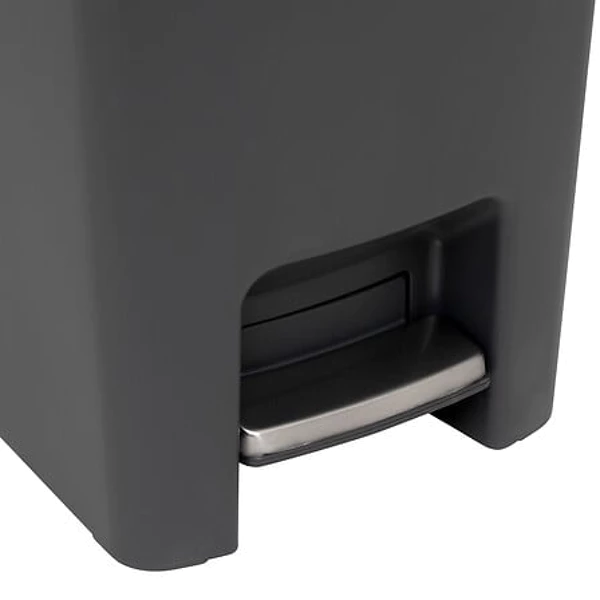 Poubelle à pédale plastique 45 L gris