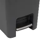 Poubelle à pédale plastique 45 L gris