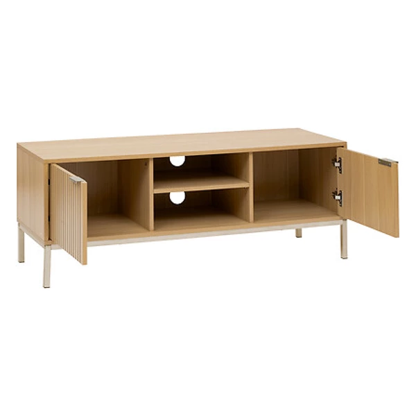 Meuble TV bois beige