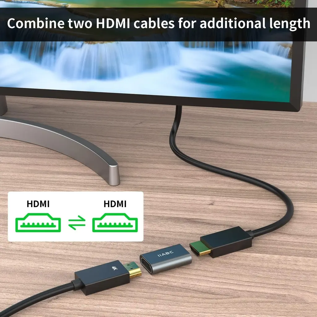 Adaptateur HDMI Femelle/Femelle 4K 60Hz – Lot de 3 Aluminium
