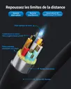 Câble HDMI Fibre Optique 30 m – 4K 60Hz – HDMI 2.0b Ultra Haute Vitesse 18Gbps