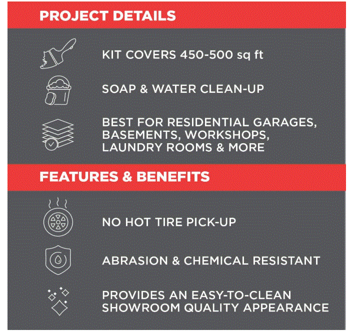 Rust-Oleum Epoxy shield kit de revêtement pour sol de garage