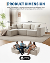 Canapé Modulaire d’Angle XXL – Confort Moderne et Design Épuré