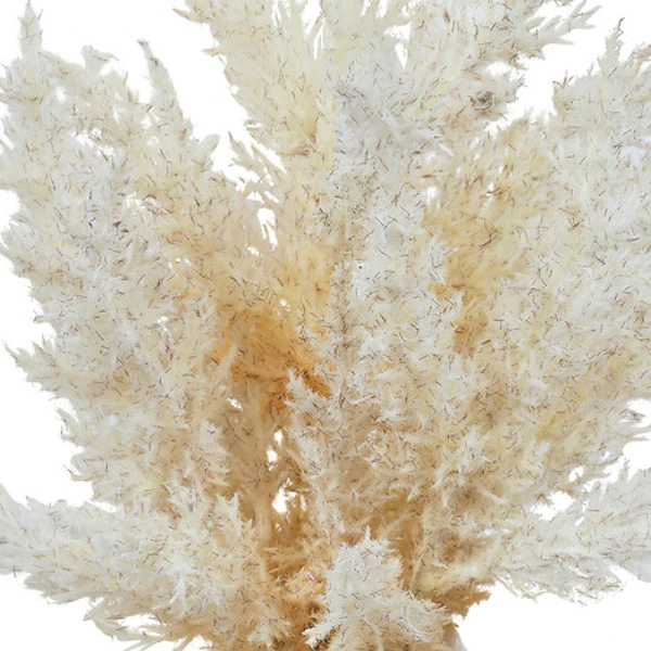 Composition florale en ceramique James hauteur 36 cm blanche