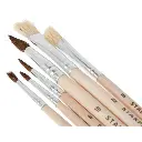 Pinceaux scolaires et artistiques lot de 6