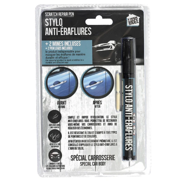Stylo anti eraflures efface rayures