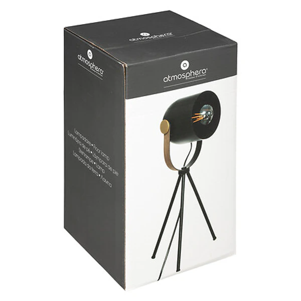 Lampe trepied Bil hauteur 45 cm noire