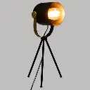 Lampe trepied Bil hauteur 45 cm noire