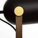 Lampe trepied Bil hauteur 45 cm noire