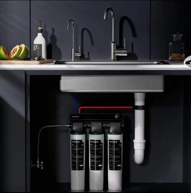 Osmoseur Inverse 800 GPD Sans Réservoir avec ecran TDS, Reminéralisation Alcaline & Rincage Automatique
