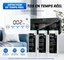 Osmoseur Inverse 800 GPD Sans Réservoir avec ecran TDS, Reminéralisation Alcaline & Rincage Automatique