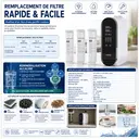 Osmoseur Inverse 600 GPD avec Écran Intelligent TDS – Filtration Alcaline & Reminéralisation de l’Eau TX600-A
