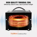 Convertisseur transformateur VEVOR 5000W 110V/220V – prise universelle, câble US avec terre 