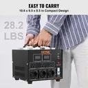Convertisseur transformateur VEVOR 5000W 110V/220V – prise universelle, câble US avec terre 