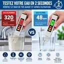 Testeur d’eau numérique TDS/EC 0–9999 PPM – Qualité de l’eau
