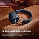 Casque Bluetooth Marshall Major V - Bleu nuit — photo 2