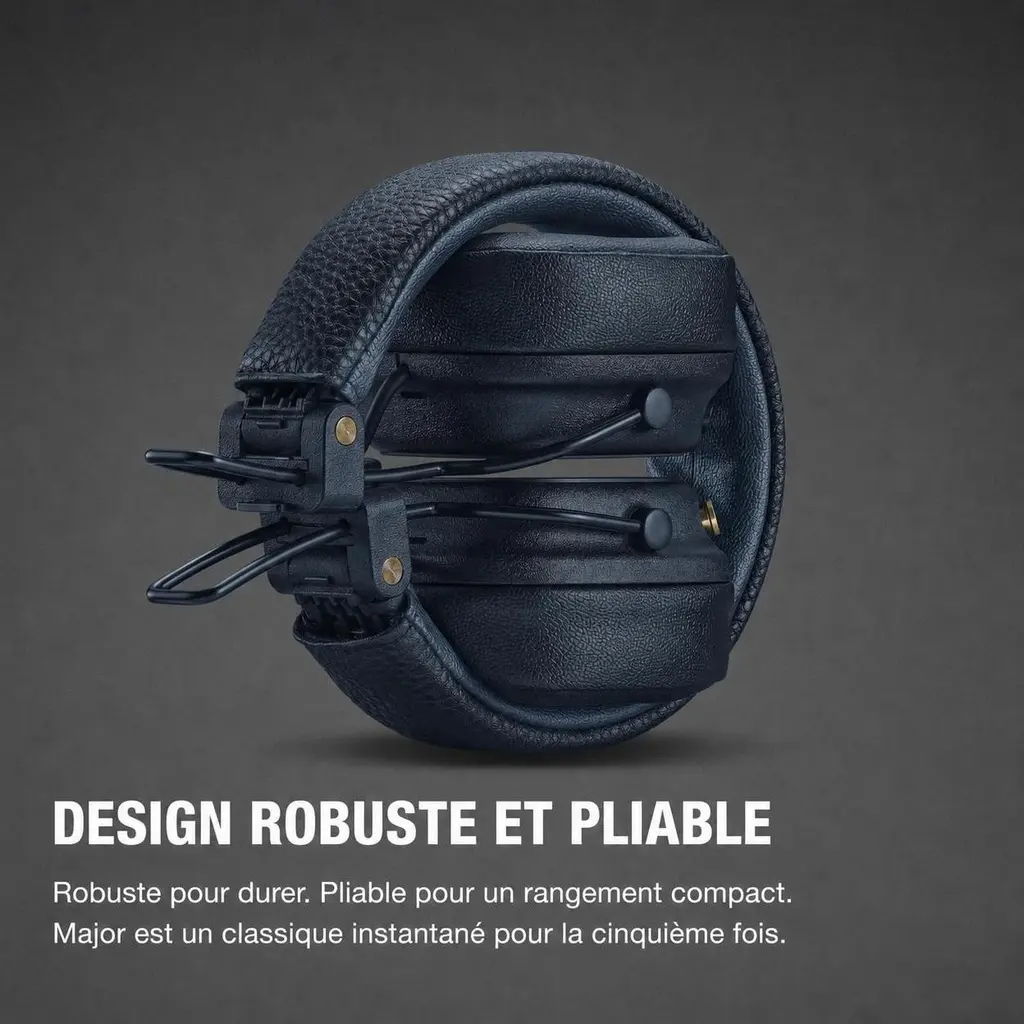 Casque Bluetooth Marshall Major V - Bleu nuit — photo 4