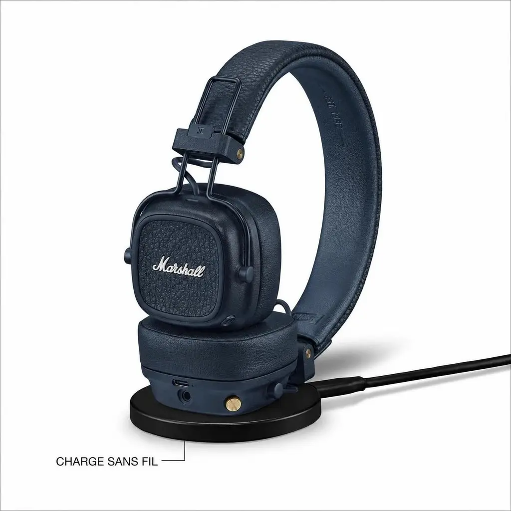 Casque Bluetooth Marshall Major V - Bleu nuit — photo 7