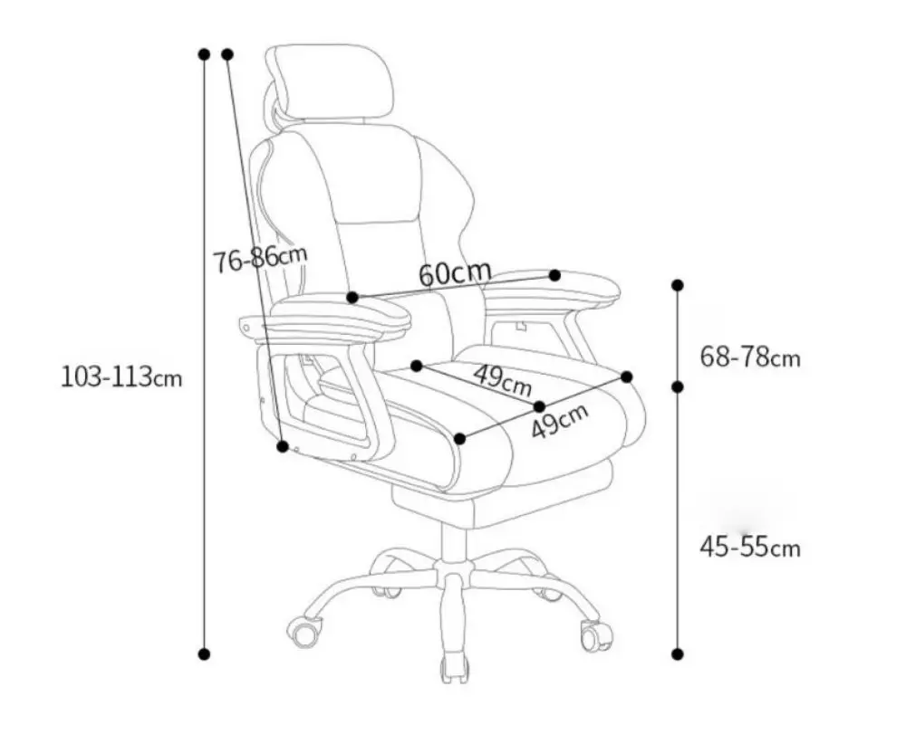 Chaise gamer rose avec repose-pieds - 2