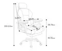 Chaise gamer rose avec repose-pieds - 2