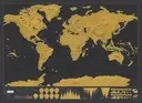 Carte du monde à gratter – édition voyageur - 2