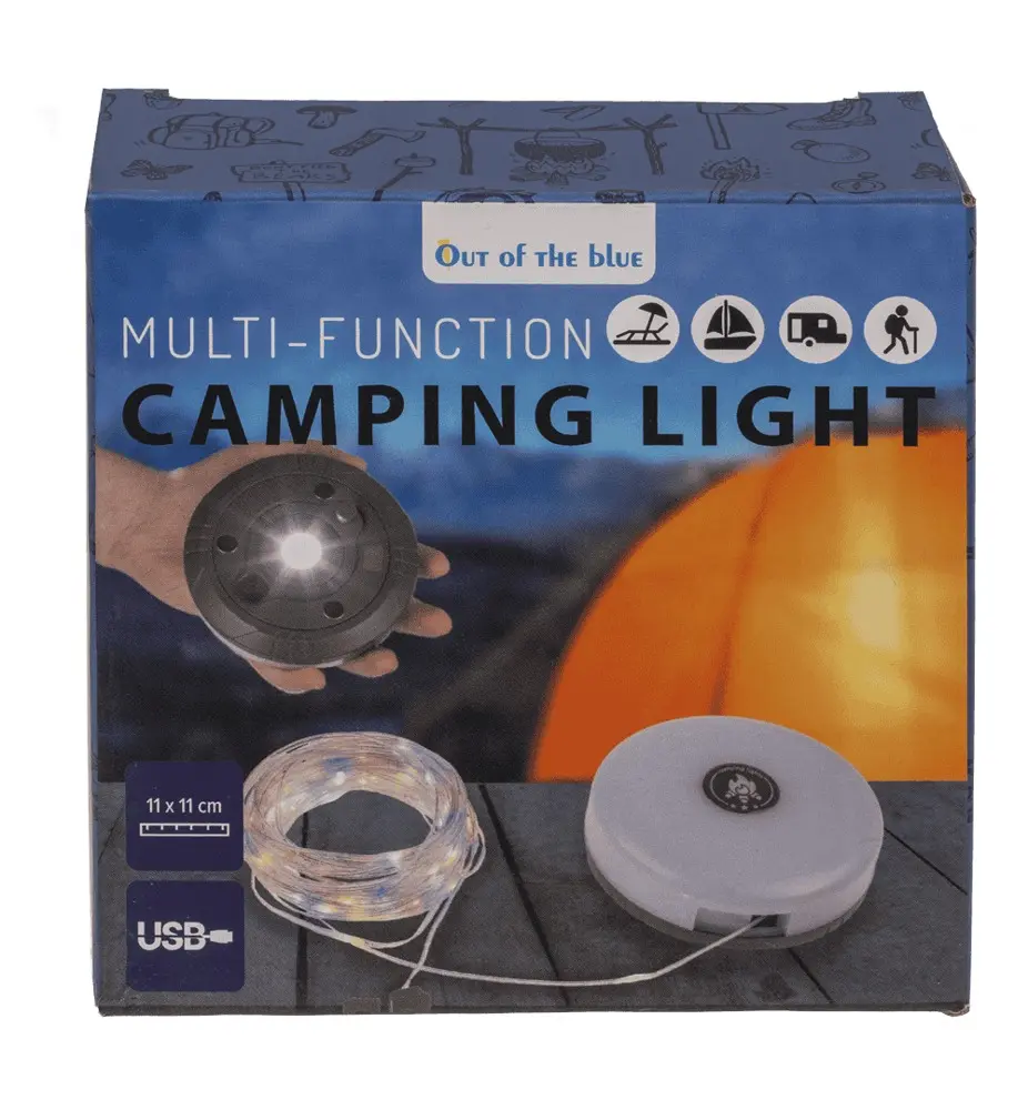 Lampe de camping rechargeable 3-en-1 : torche, powerbank, ruban LED 10 m - 2
