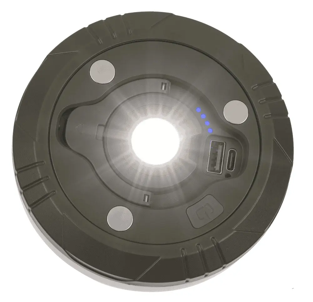 Lampe de camping rechargeable 3-en-1 : torche, powerbank, ruban LED 10 m - 5