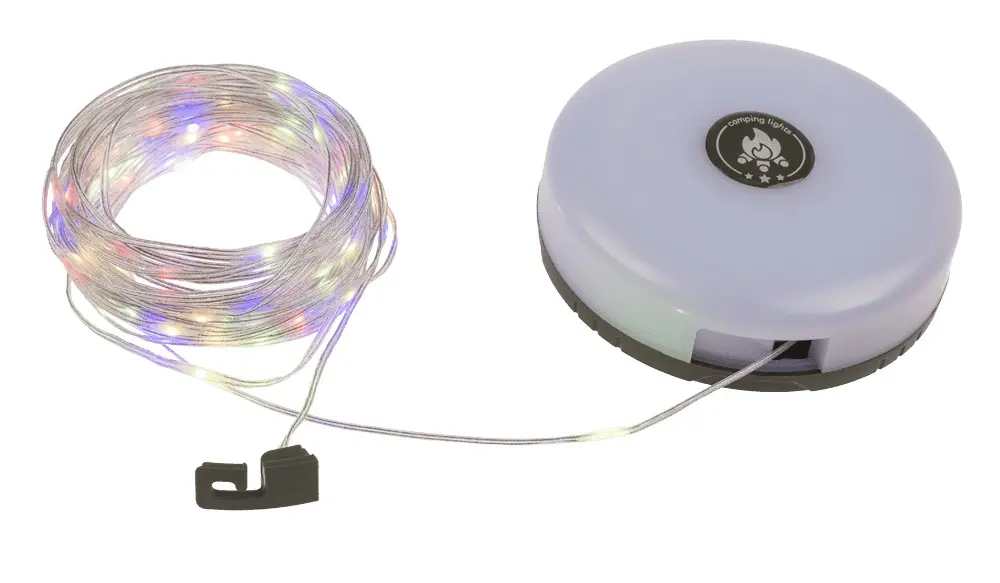 Lampe de camping rechargeable 3-en-1 : torche, powerbank, ruban LED 10 m - 8