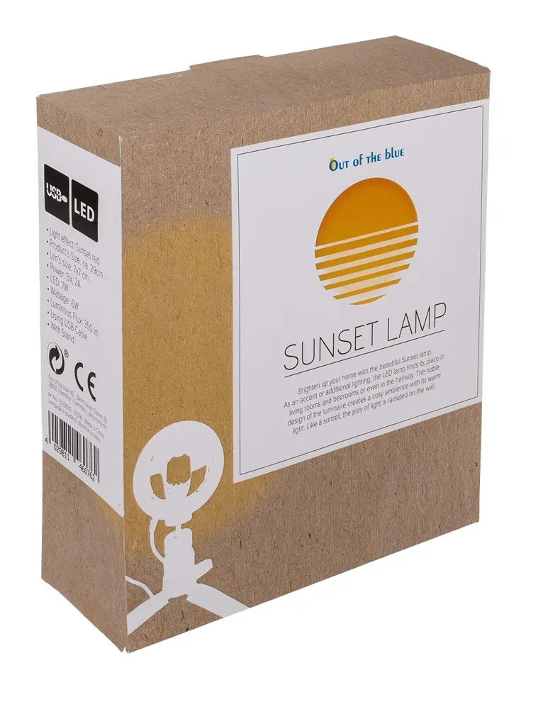 Lampe Sunset effet coucher de soleil 29 cm, LED 7 W - 2