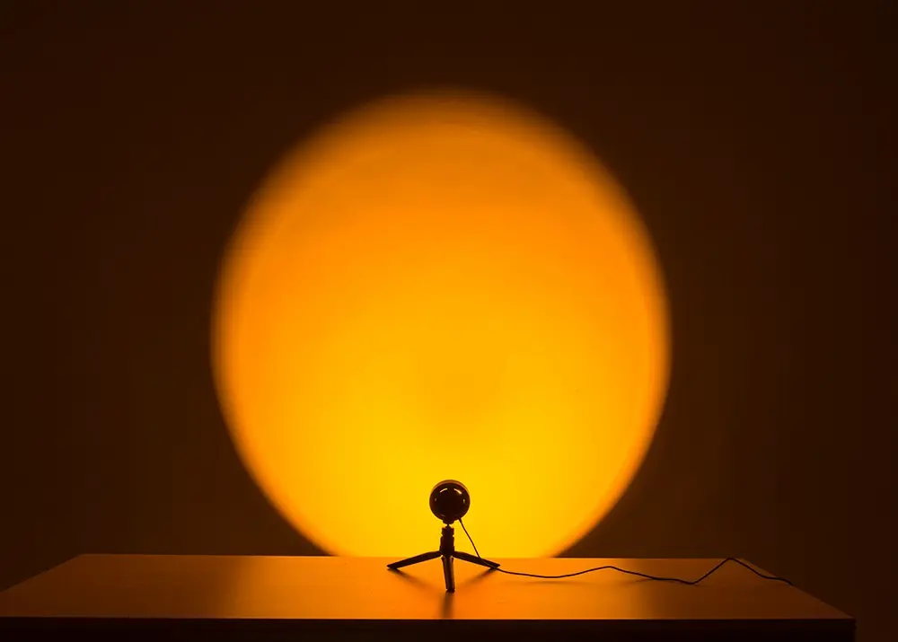Lampe Sunset effet coucher de soleil 29 cm, LED 7 W - 8
