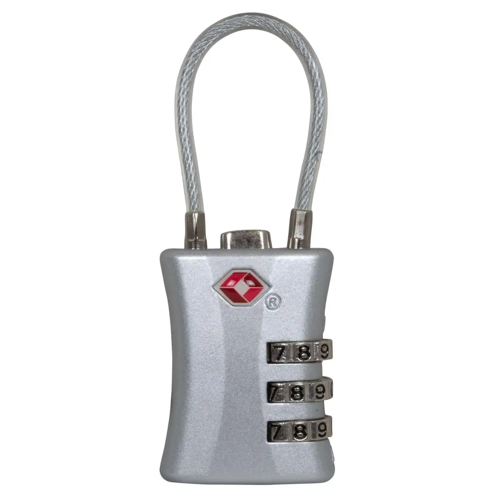 Cadenas à combinaison TSA pour valise, argent - 2
