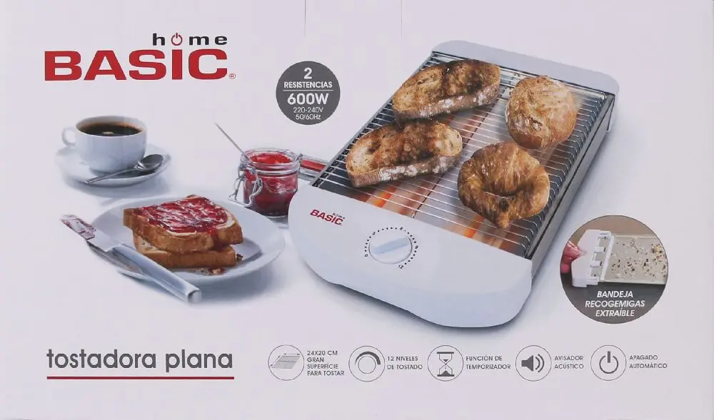 Grille-pain plat 560 W Basic Home - 2