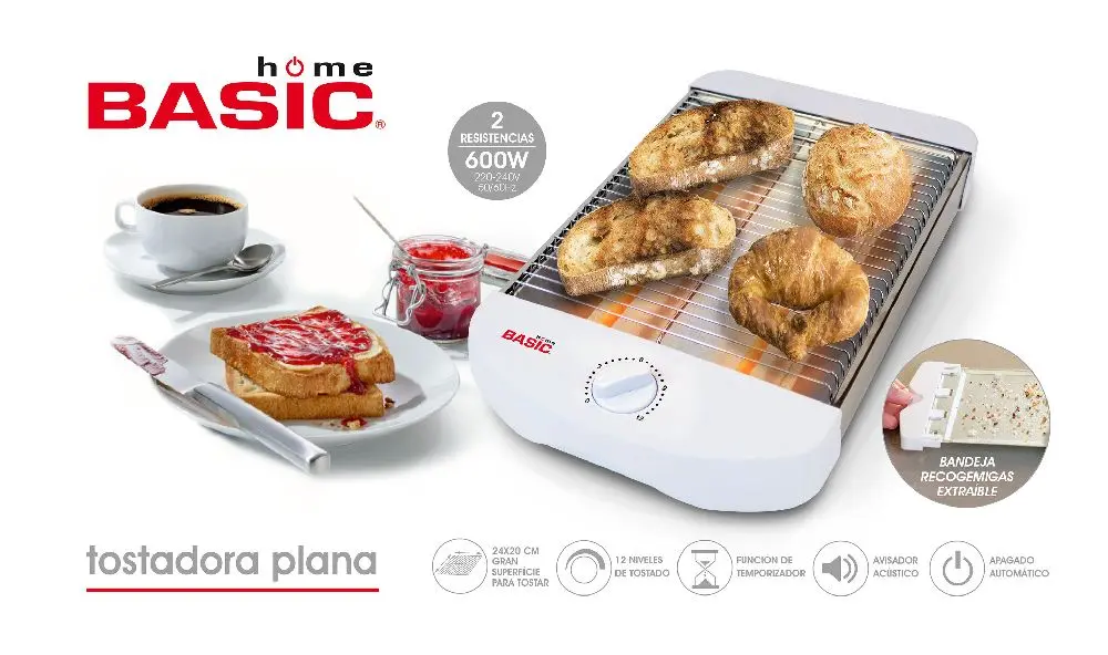 Grille-pain plat 560 W Basic Home - 3
