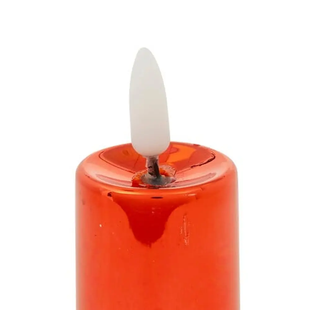 Lot de 4 bougies LED votives Tilia, rouge - 4