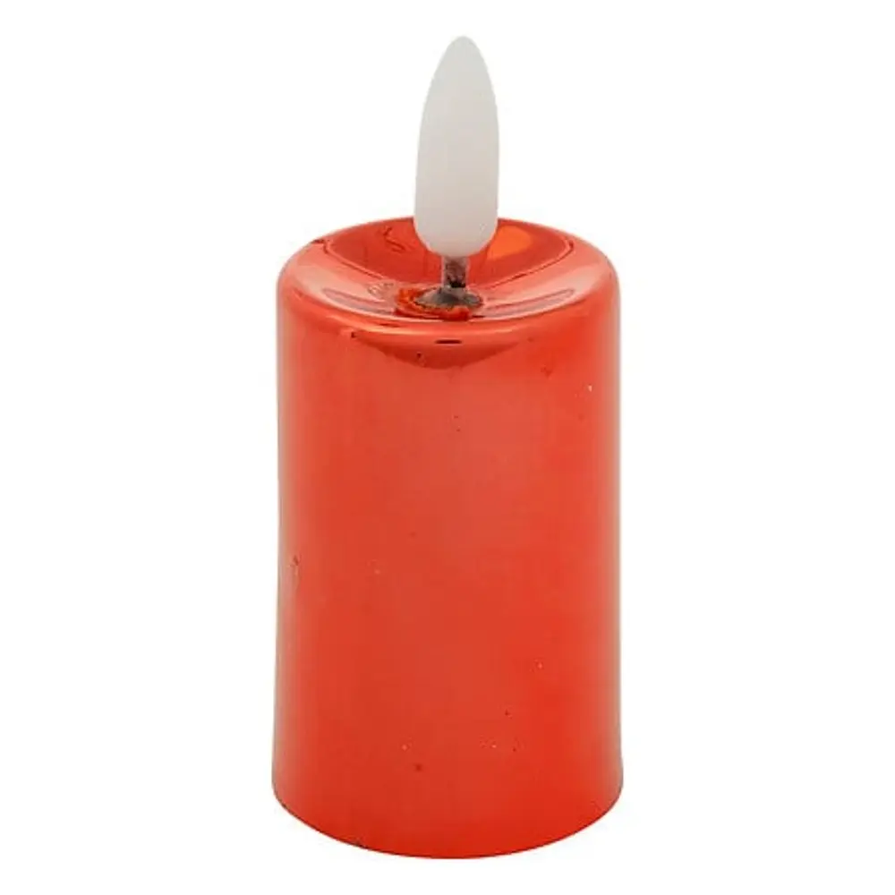 Lot de 4 bougies LED votives Tilia, rouge - 5