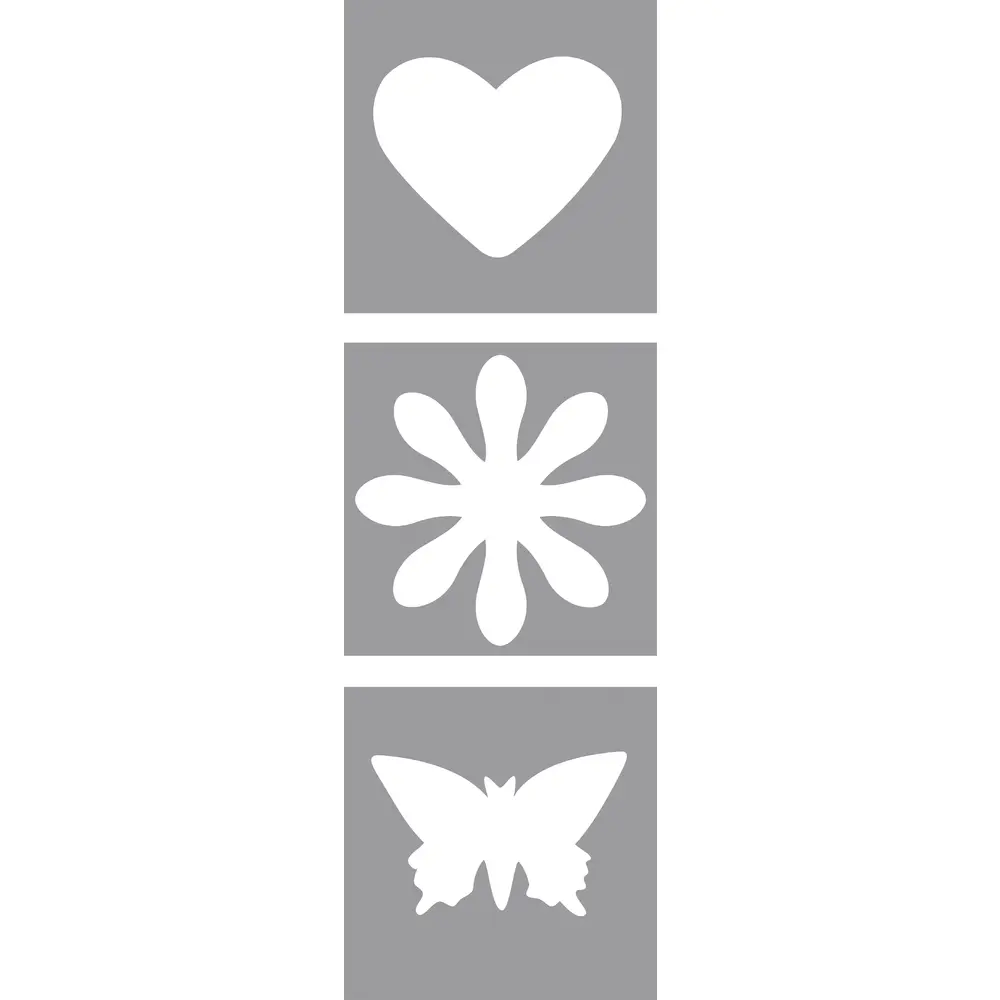 Lot de 3 perforatrices à motifs Rayher : cœur, fleur, papillon - 2