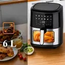 Friteuse à air 6 L 1500 W, 12 programmes, hublot éclairé - 8