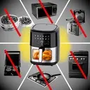 Friteuse à air 6 L 1500 W, 12 programmes, hublot éclairé - 9