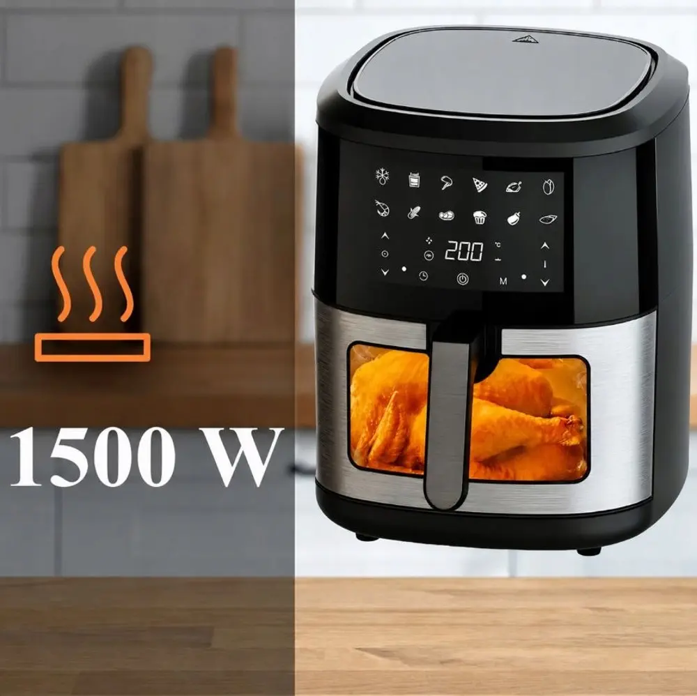 Friteuse à air 6 L 1500 W, 12 programmes, hublot éclairé - 10