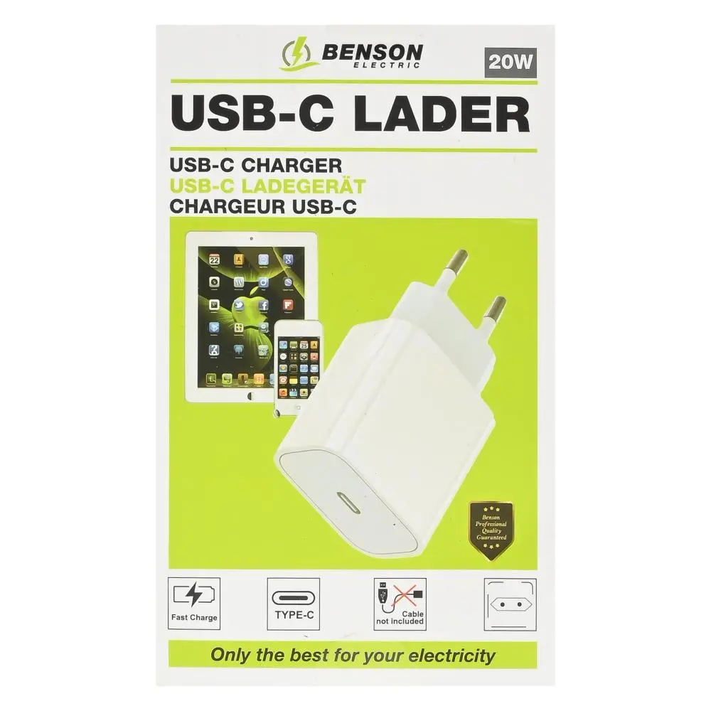 Chargeur secteur USB-C 20 W (PD) - 6