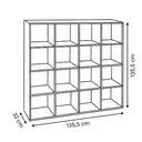 Étagère 16 cases 135,5 × 135,5 cm, blanche - 2