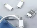 Kit adaptateurs 5 en 1 USB-C (Lightning, micro-USB, USB-A) avec éjecteur SIM, en étui - 10