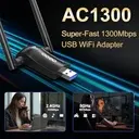 Adaptateur WiFi USB AC1300 QGOO — double antenne - 2