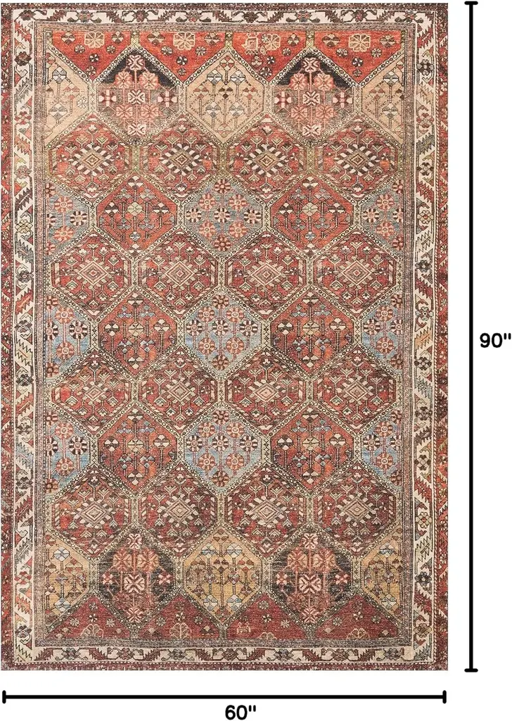 Tapis Loloi Loren épice/multicolore 152 × 229 cm - 3