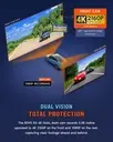 Dashcam avant/arrière ROVE R2-4K Dual, capteur STARVIS 2, carte 128 Go - 2